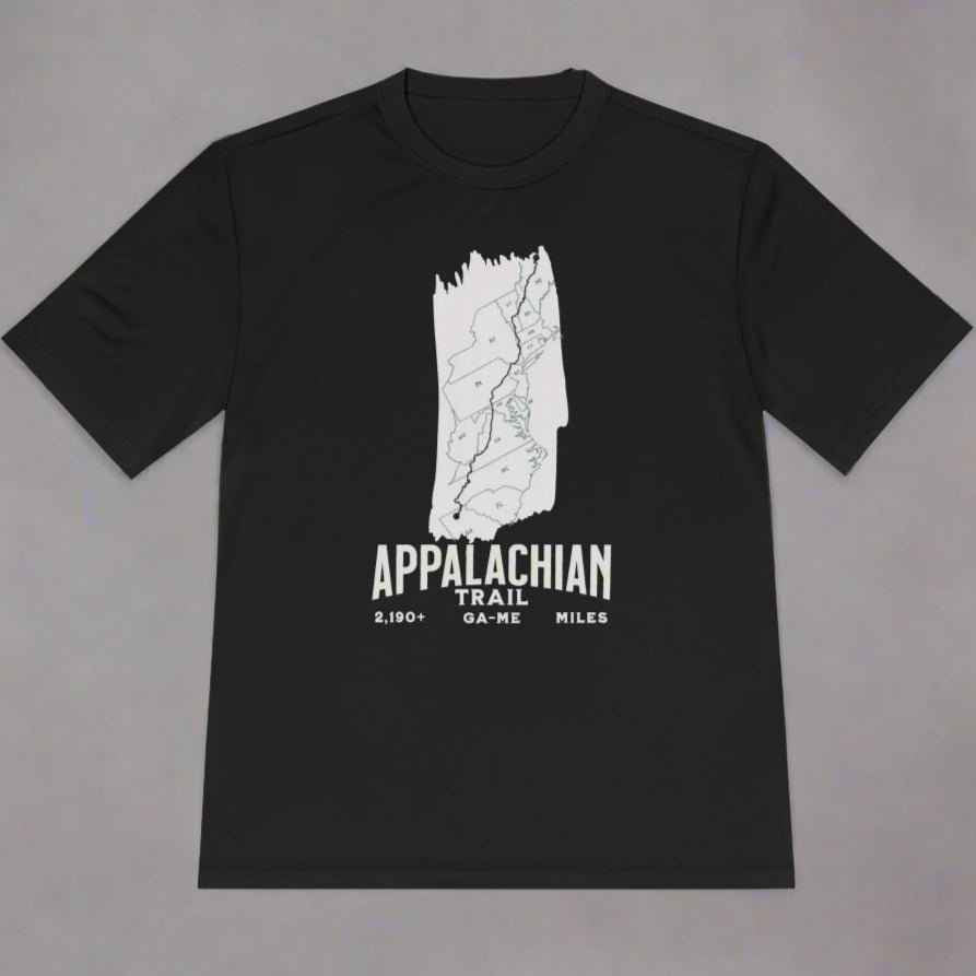 Appalachian Trail White Blaze Map Unisex Performance T-shirt