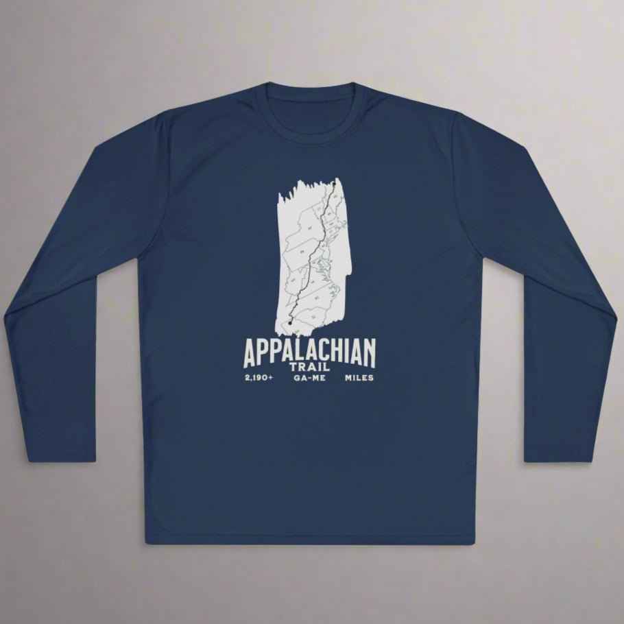 Appalachian Trail White Blaze Unisex Long Sleeve Performance Shirt