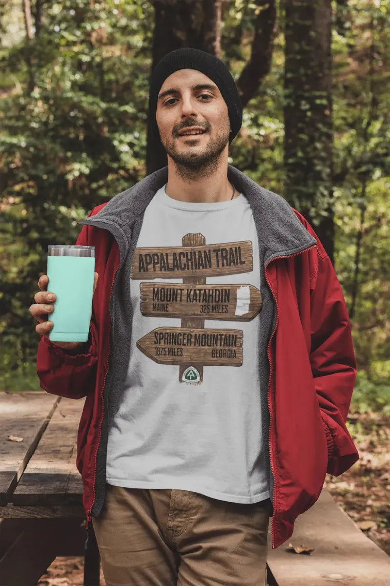Appalachian Trail White Blaze Unisex T-Shirt Katahdin Springer 2200 Miles