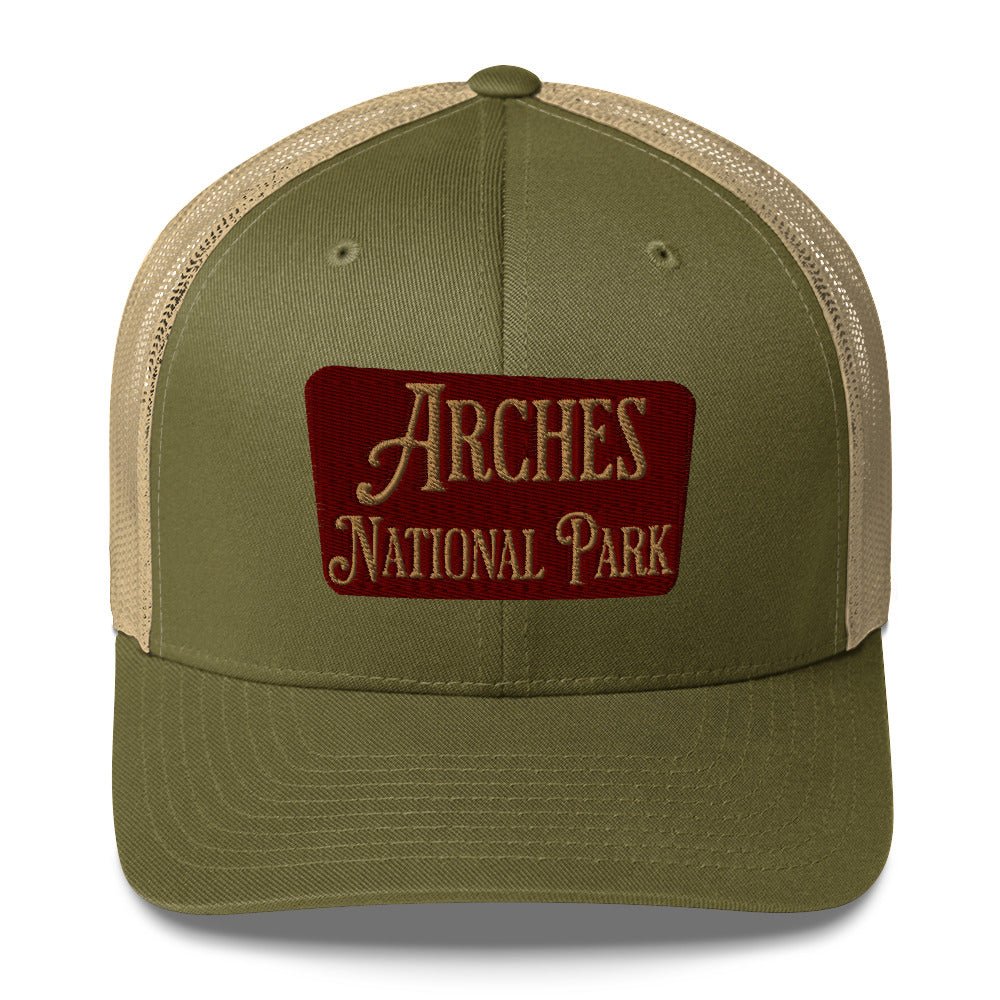 Arches Embroidered National Park Trucker Hat