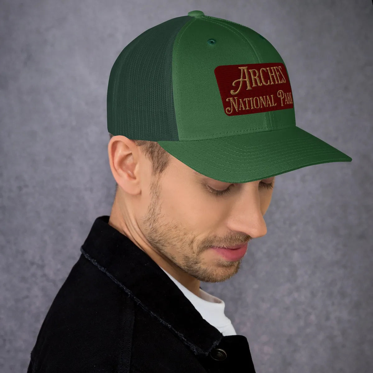 Arches Embroidered National Park Trucker Hat