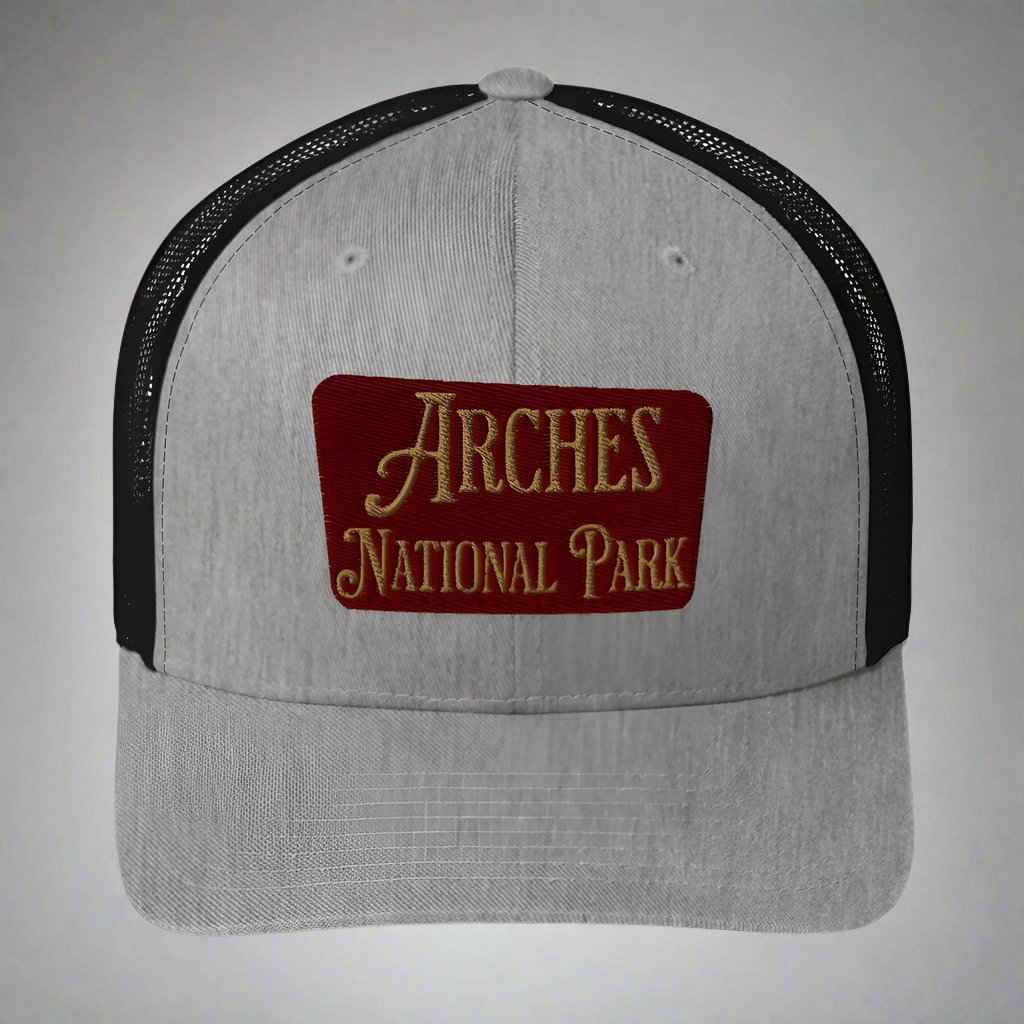 Arches Embroidered National Park Trucker Hat