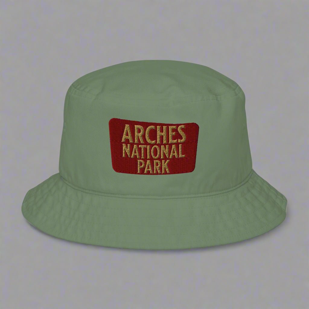 Arches National Park Embroidered Organic Bucket Hat