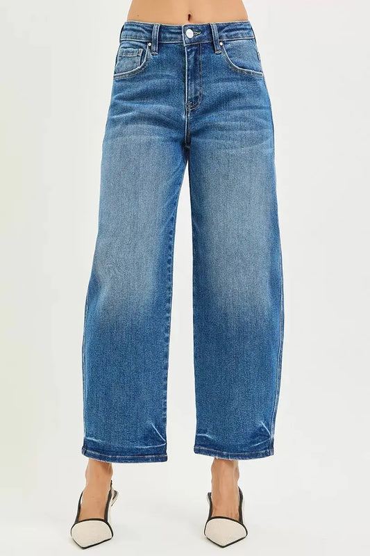 RISEN Jeans - Slouchy Cropped Barrel Jeans