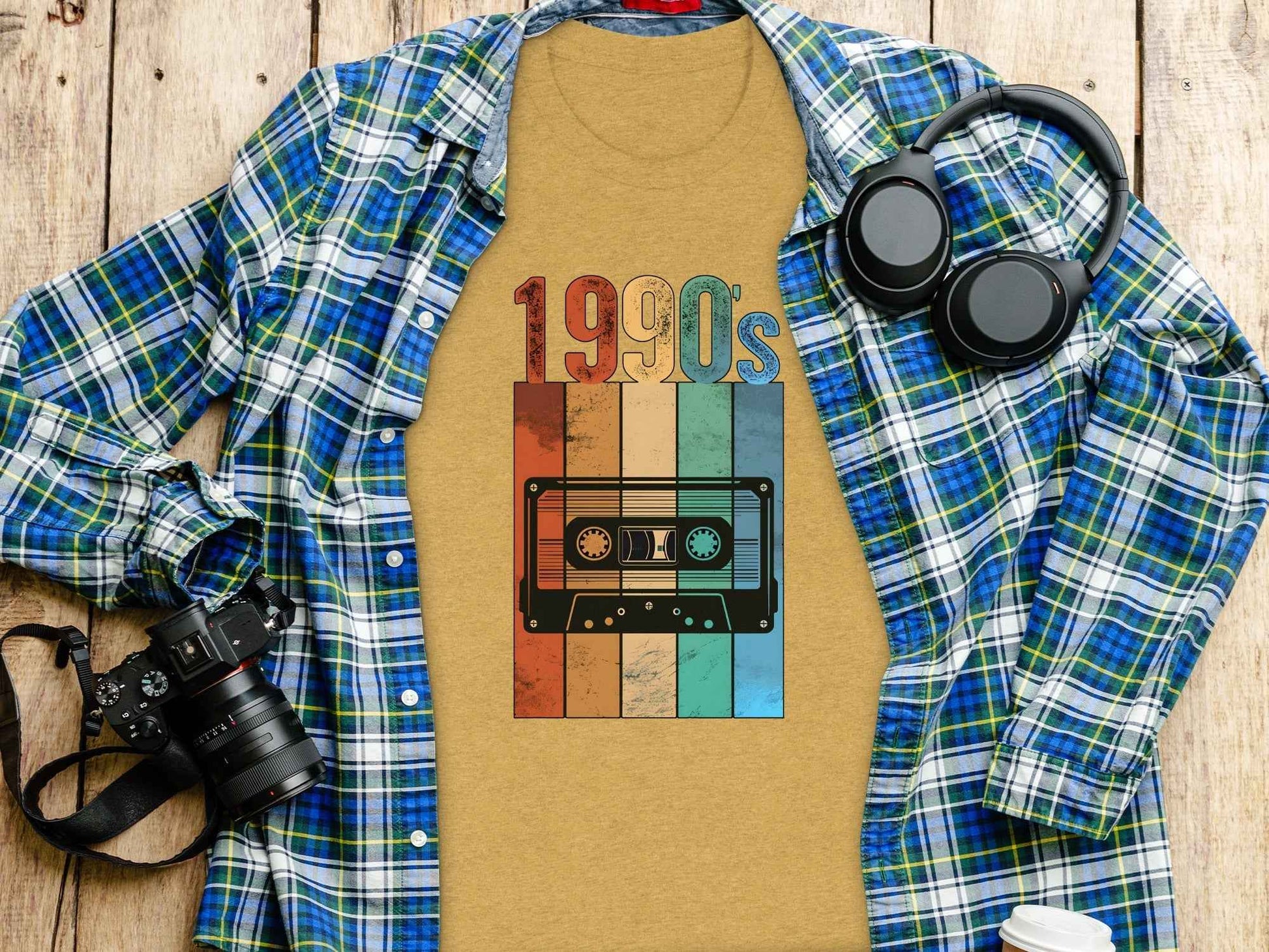 Vintage Cassette Tape with 1990s Design Retro T-Shirt