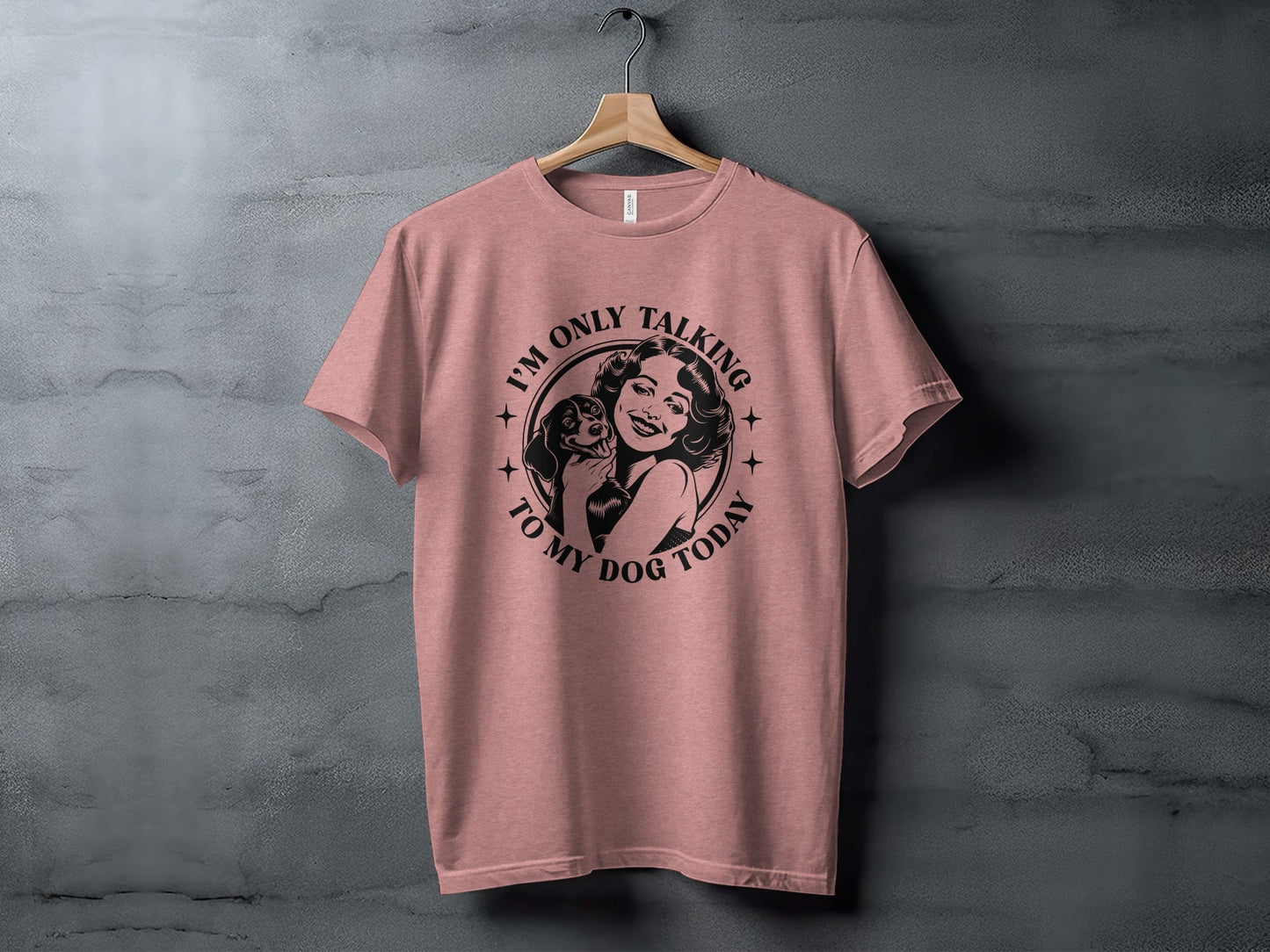 I am only talking to my dog today Graphic Novelty T-Shirt