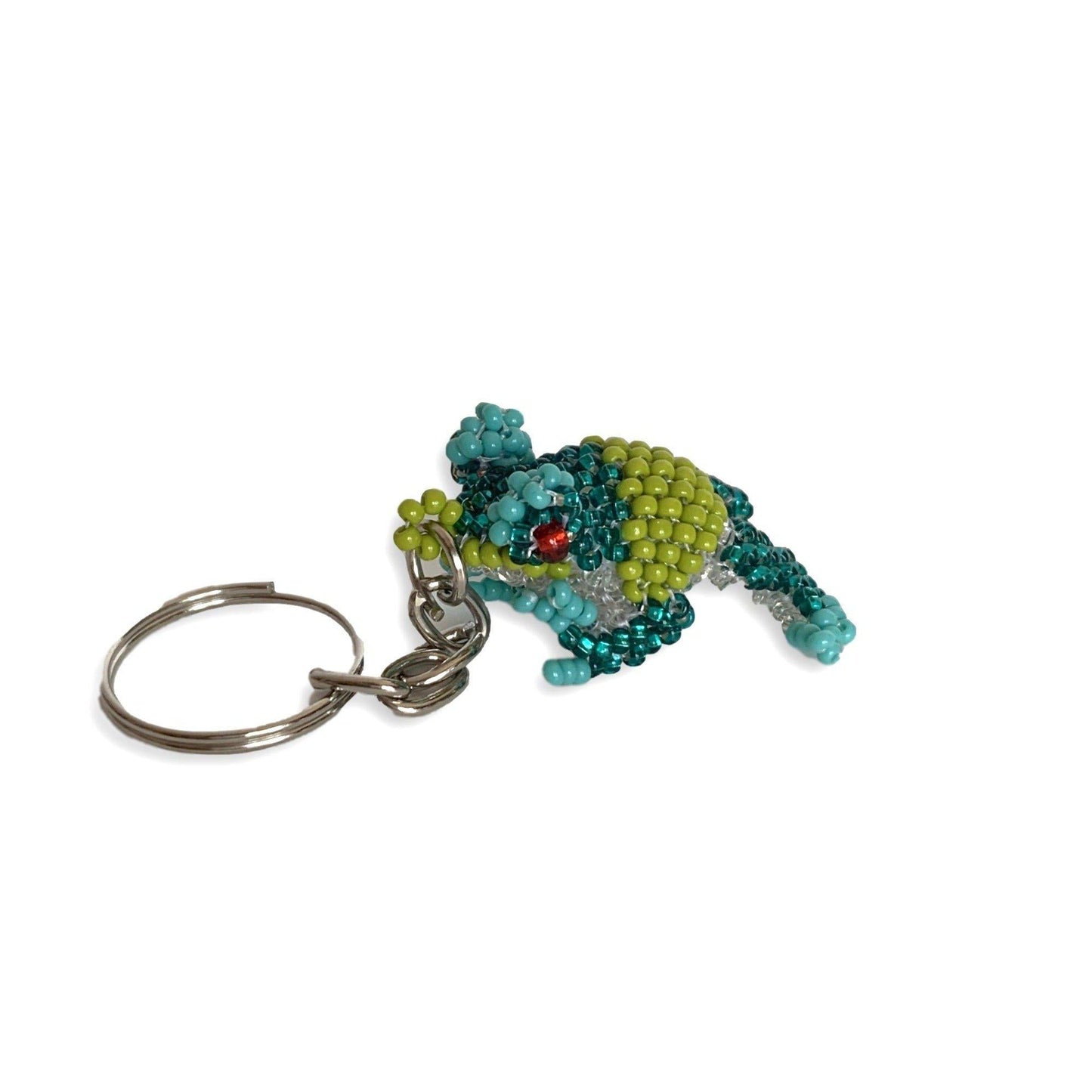 Baby Frog Seed Bead Key Chain - Guatemala