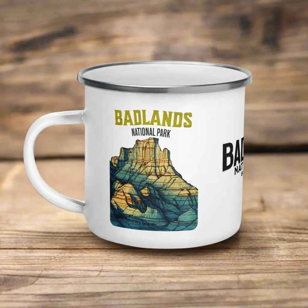 Badlands National Park Durable Enamel Camp Mug