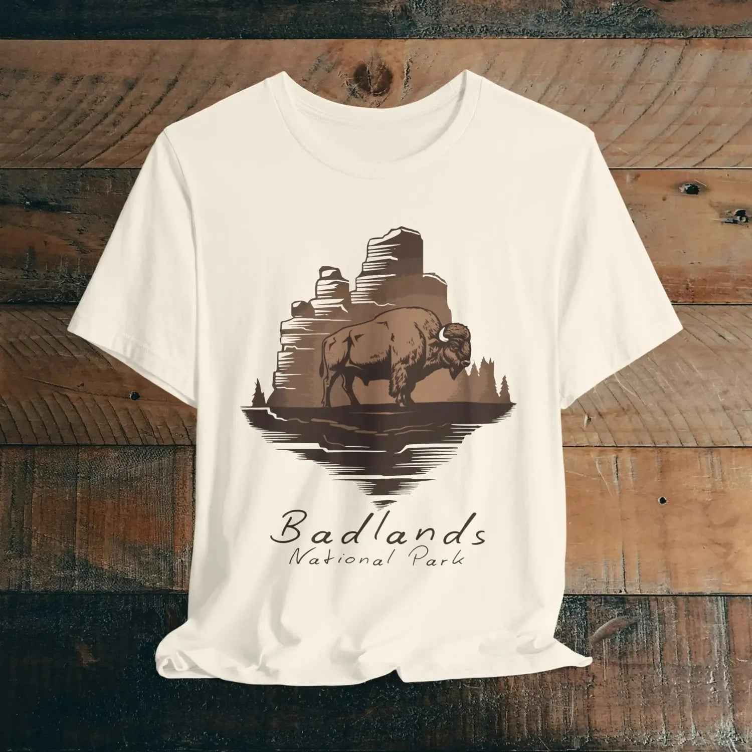 Badlands National Park T-shirt Roaming Buffalo