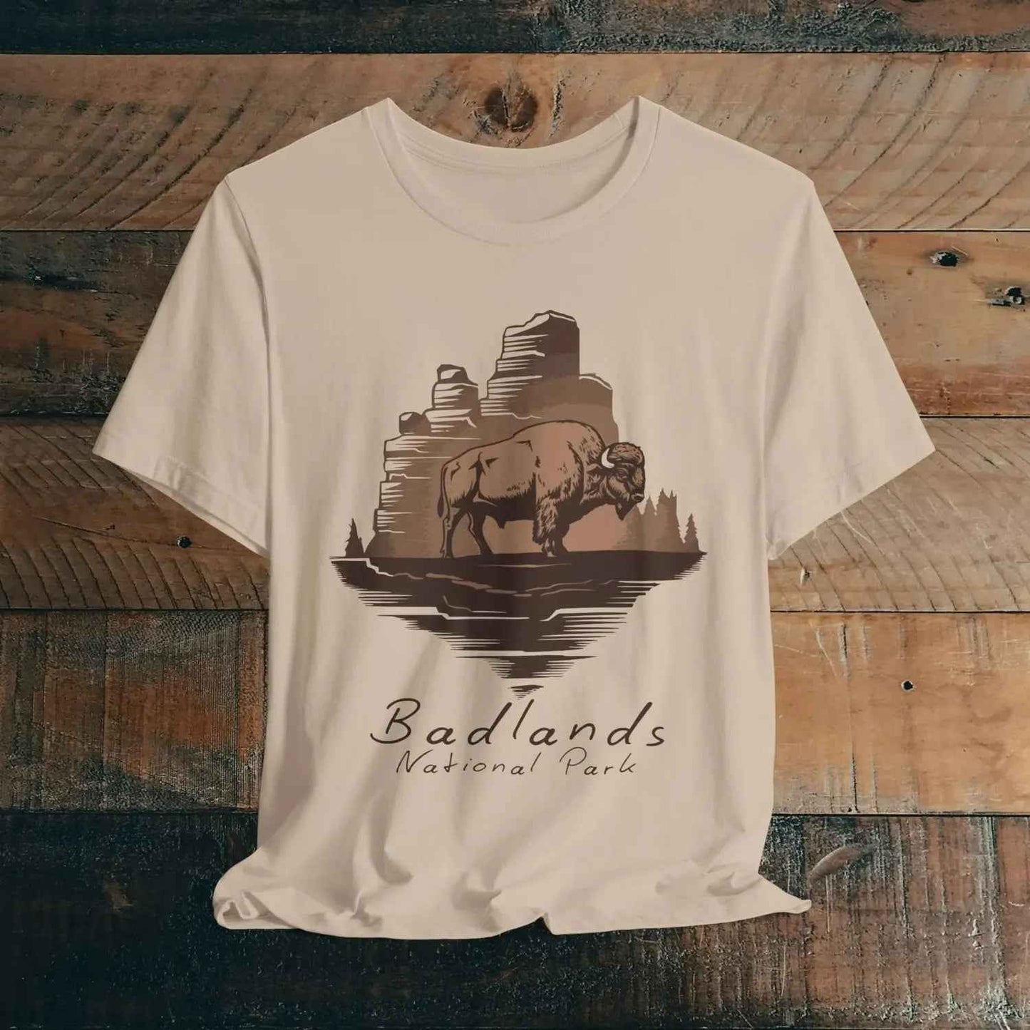 Badlands National Park T-shirt Roaming Buffalo