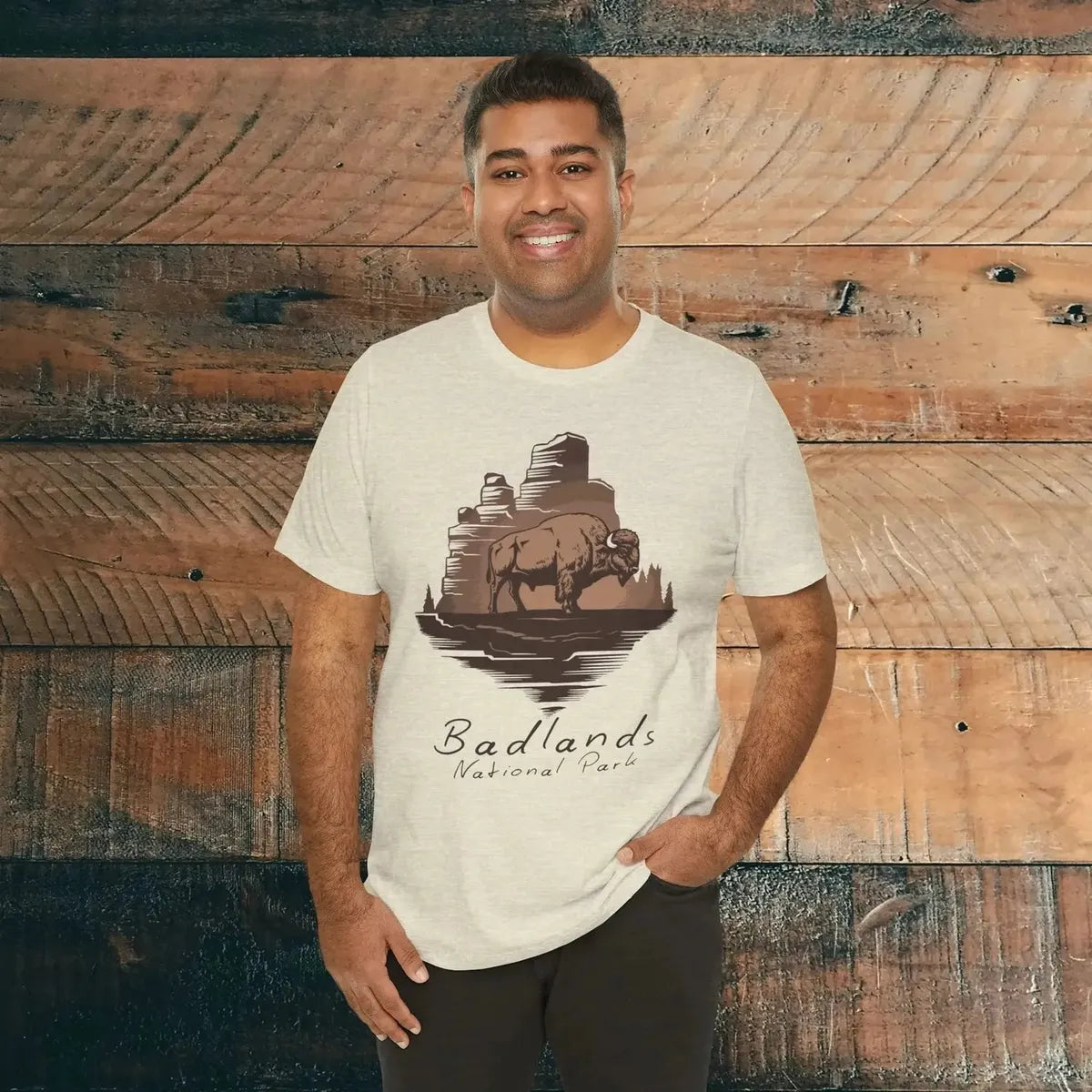 Badlands National Park T-shirt Roaming Buffalo