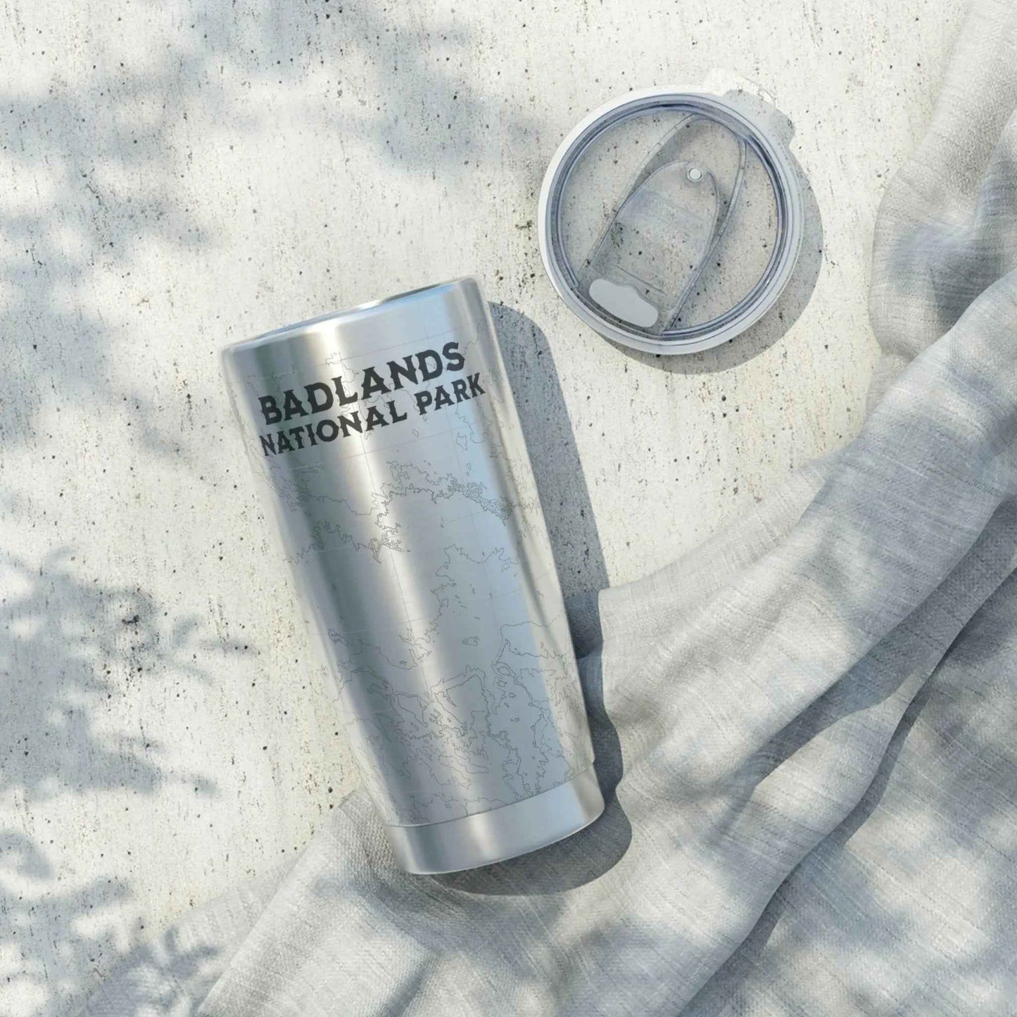 Badlands National Park Topographic Tumbler 20oz USGS