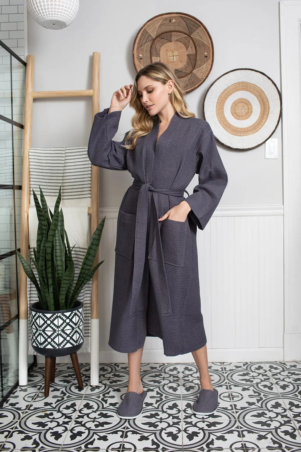 Waffle Robe Womens – Lightweight, Quick-Dry Spa Comfort