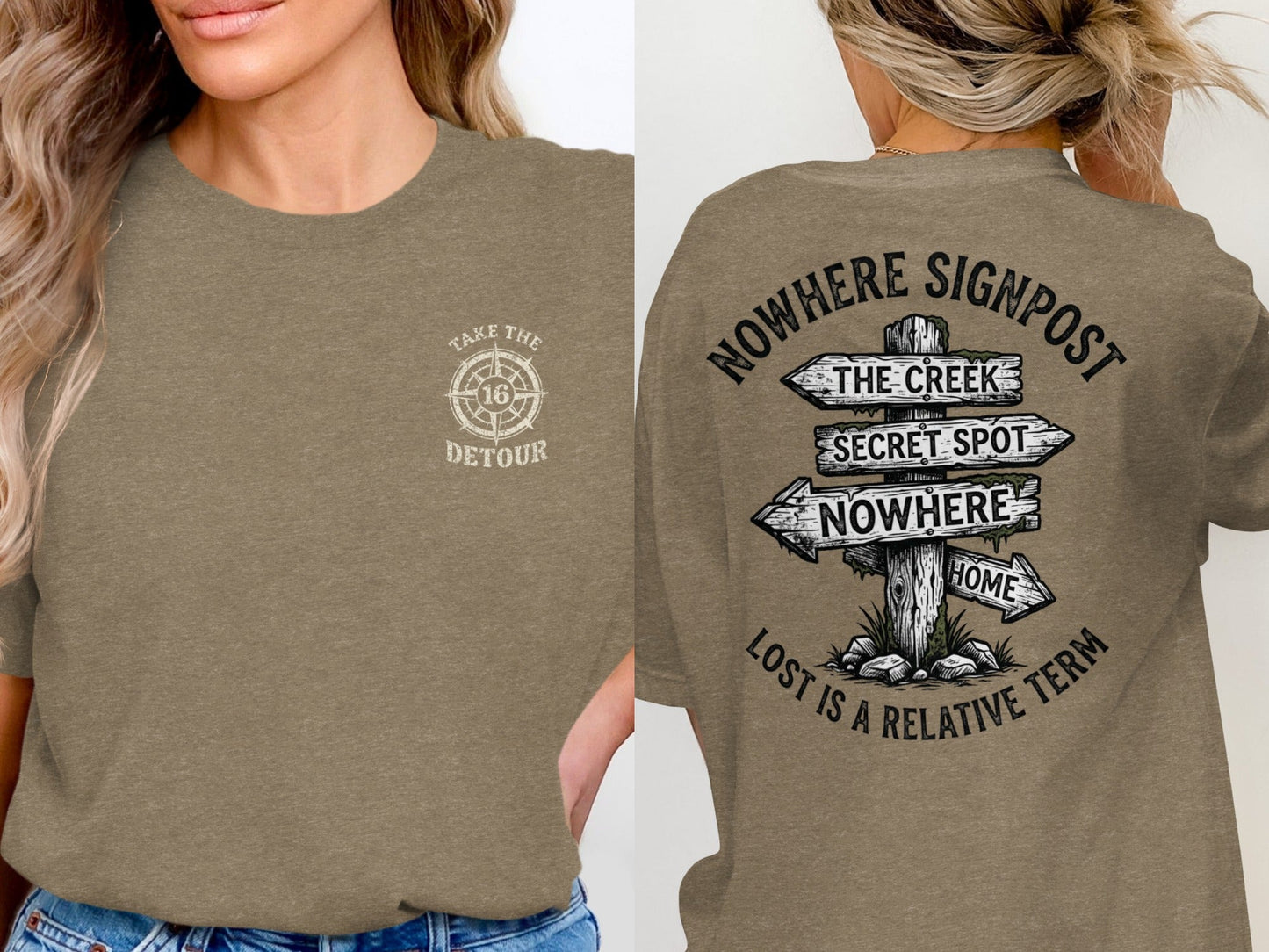 Nowhere Signpost: Wanderer's Path T-Shirt