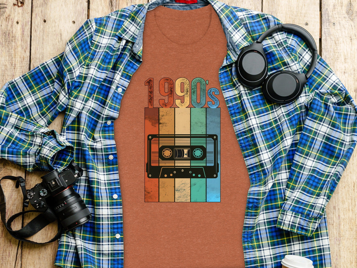 Vintage Cassette Tape with 1990s Design Retro T-Shirt