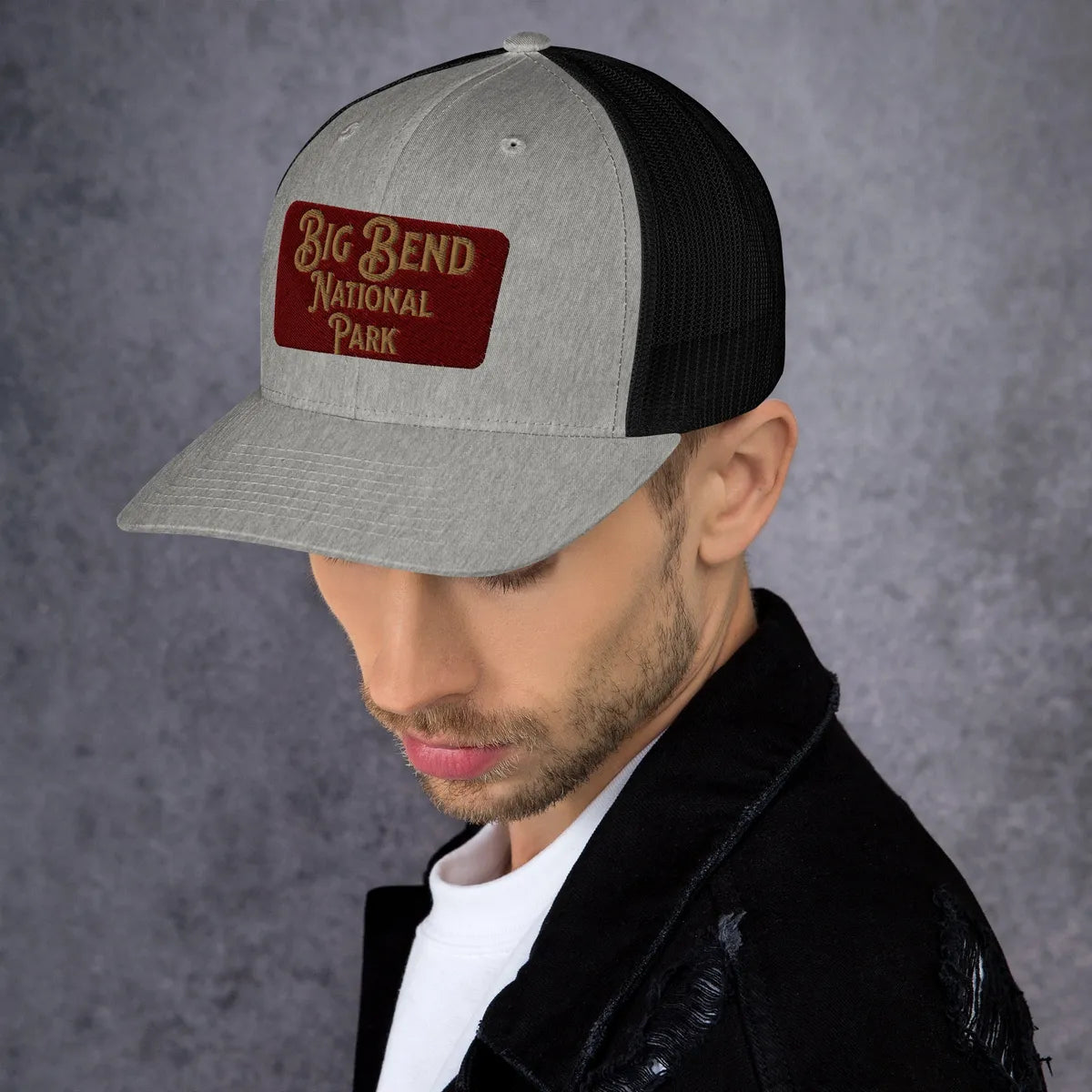 Big Bend Embroidered National Park Sign Trucker Hat