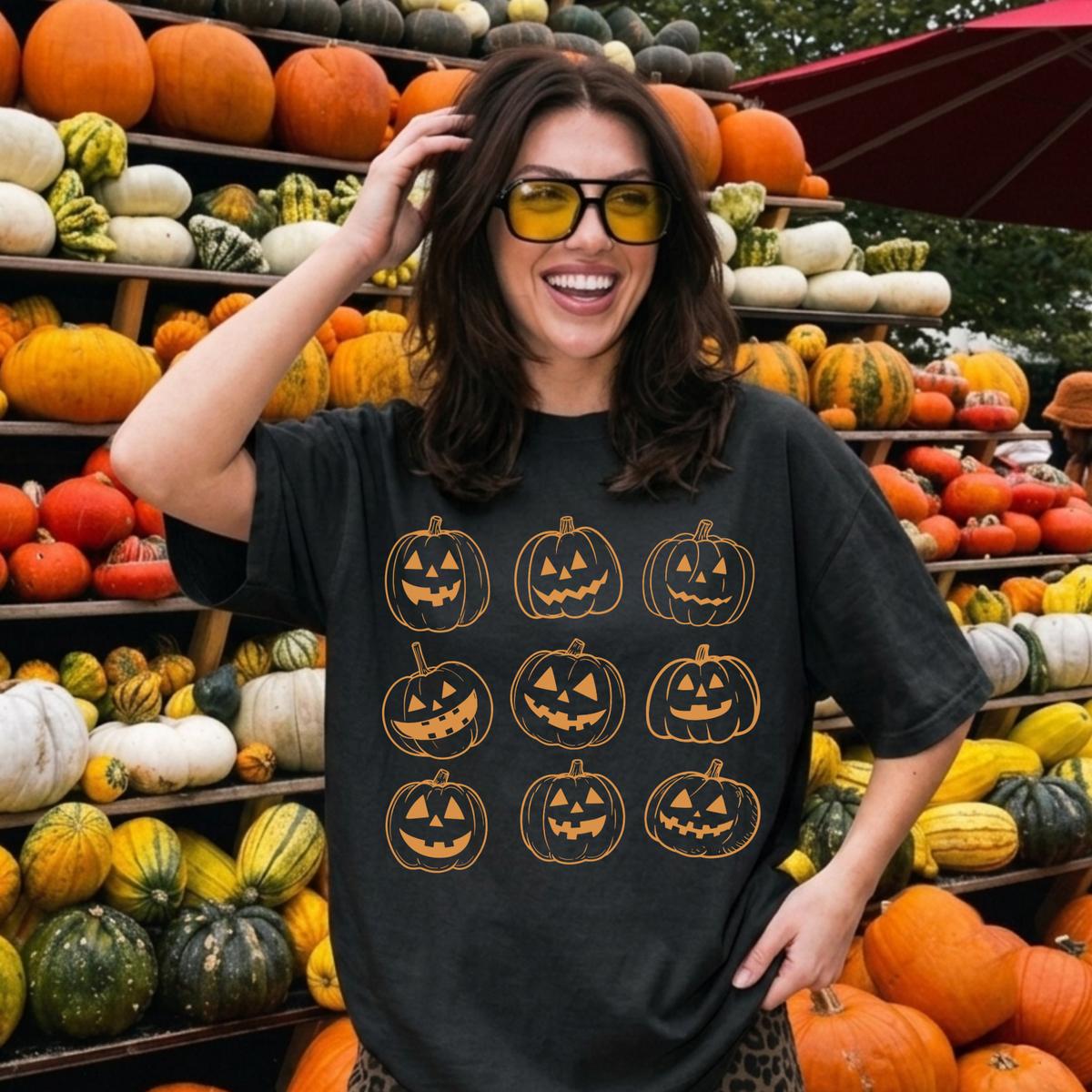 Vintage Orange Jack O' Lantern Pumpkin T-Shirt
