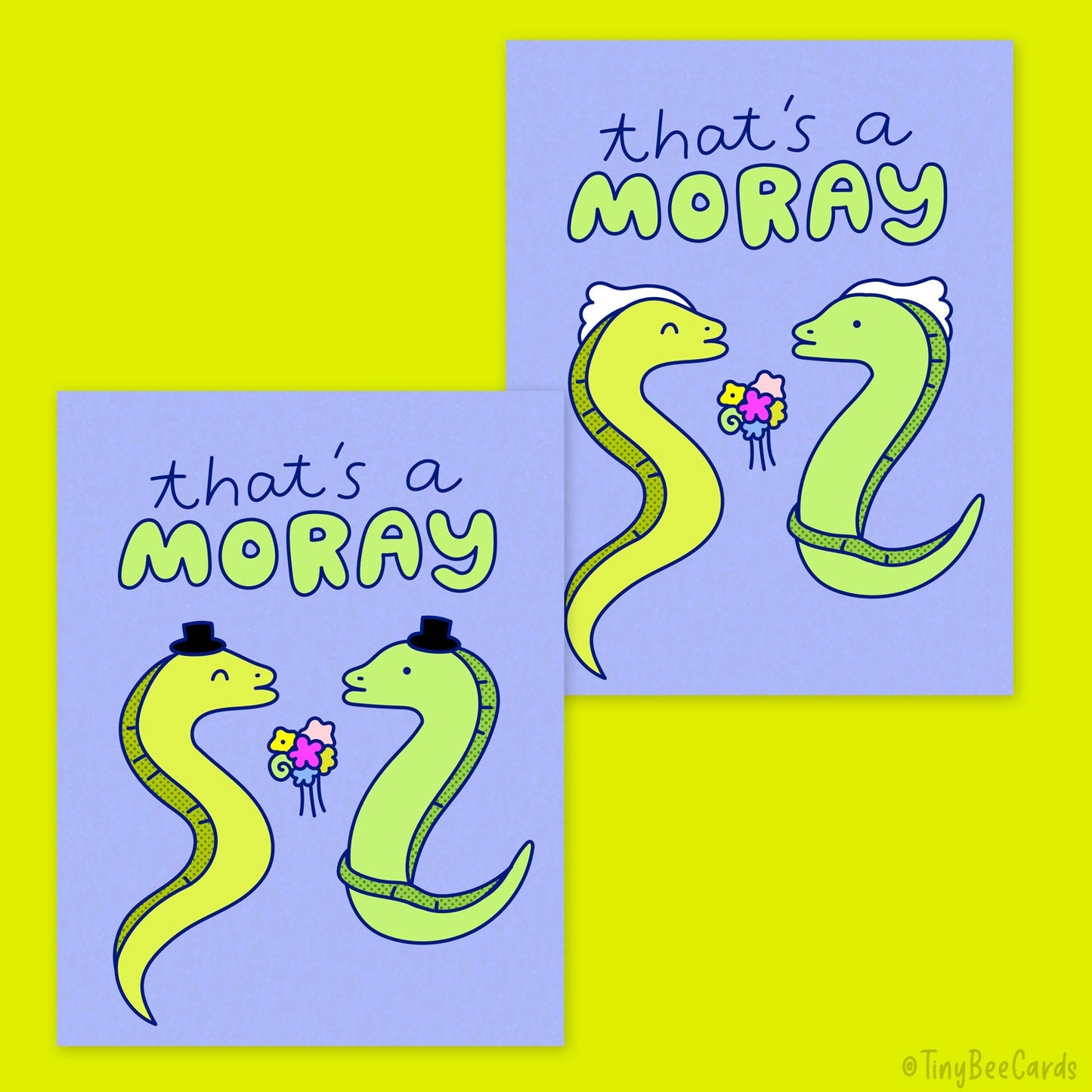 Funny Wedding Card "That's A Moray!"