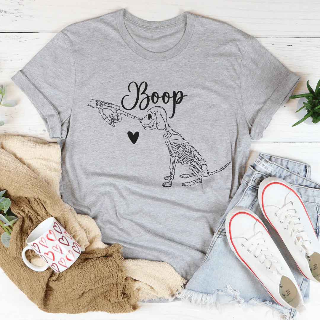 Dog Lover Gift Short-Sleeve Top – "Boop" Cute Dog Tee
