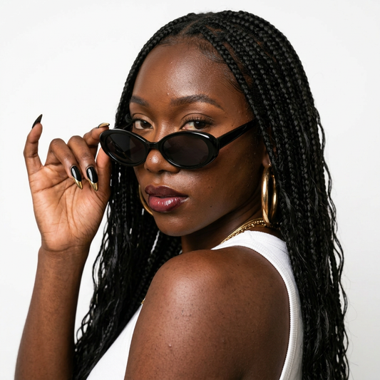 Daring Vintage Oval Sunglasses