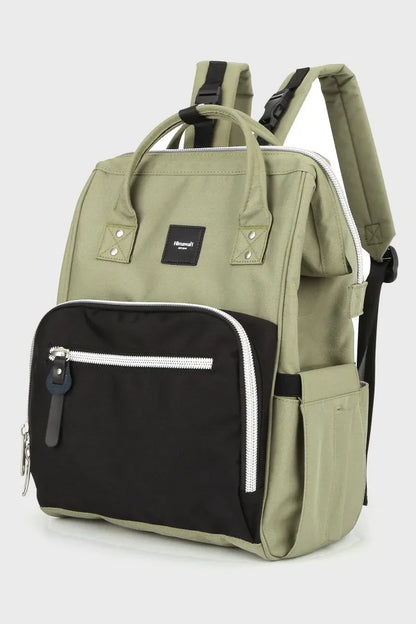 Himawari Waterproof Canvas Backpack With Side Pockets