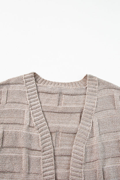 Athena Knit Open Front Chic Cardigan with Pockets