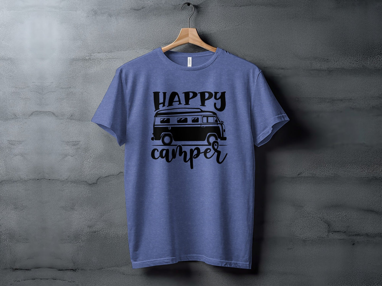 Happy Camper Volkswagen Van Road Trip Vacation T-Shirt