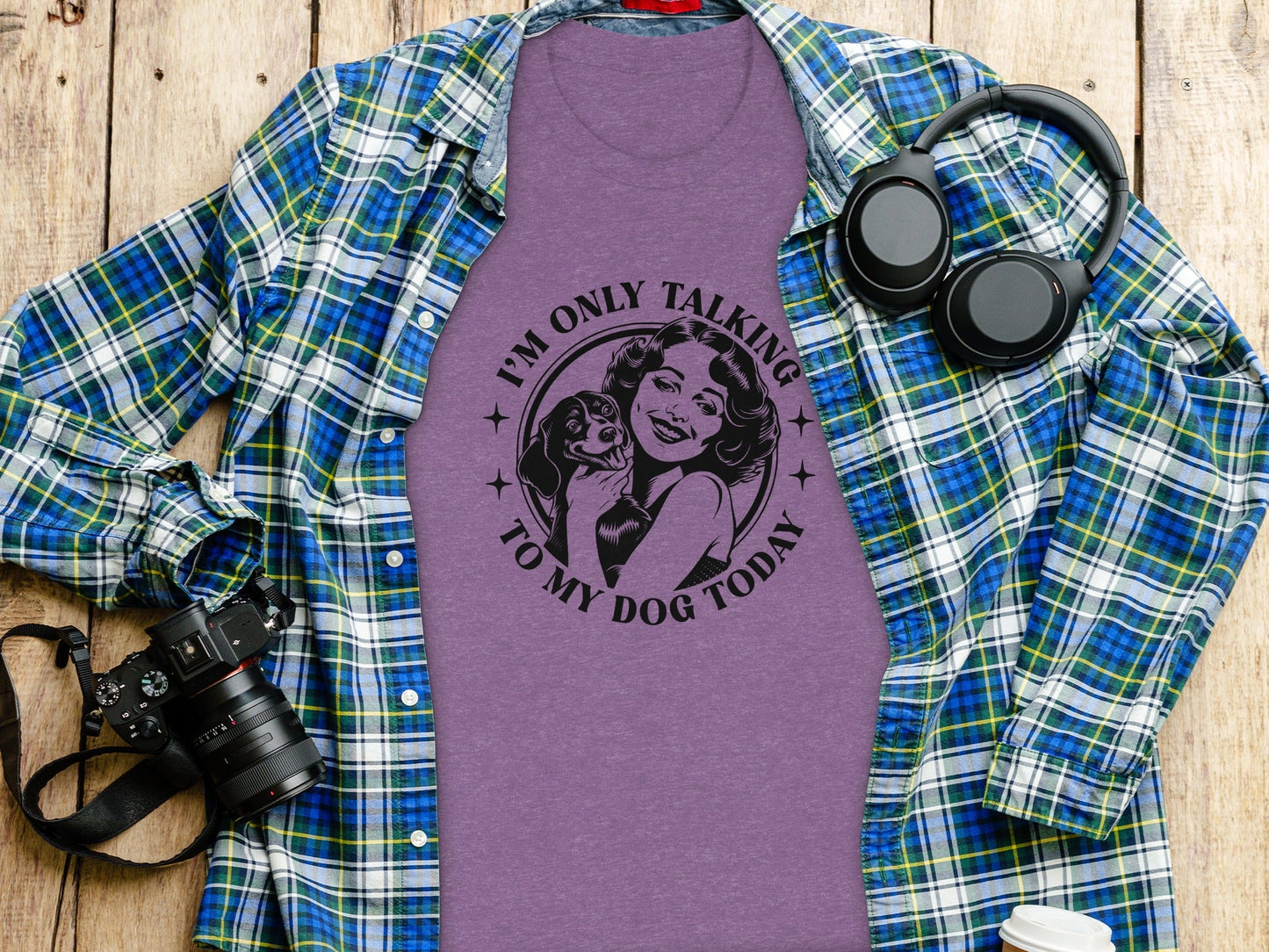 I am only talking to my dog today Graphic Novelty T-Shirt
