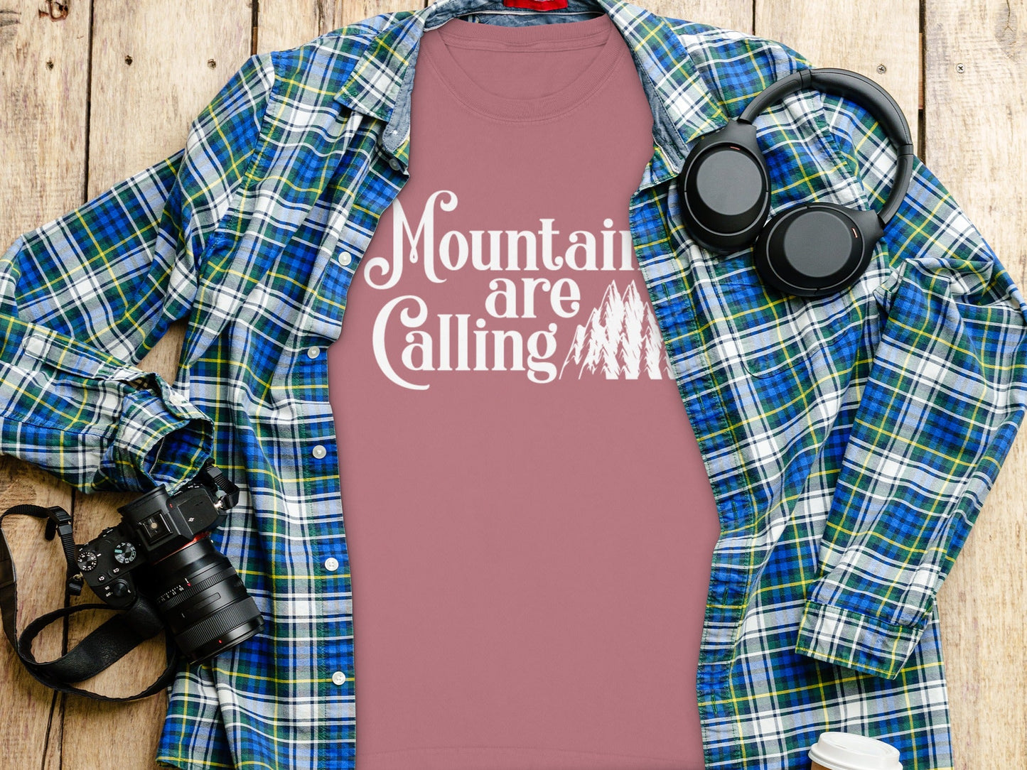 Mountains Are Calling With Mountain Peaks Art Long Sleeve T-Shirt