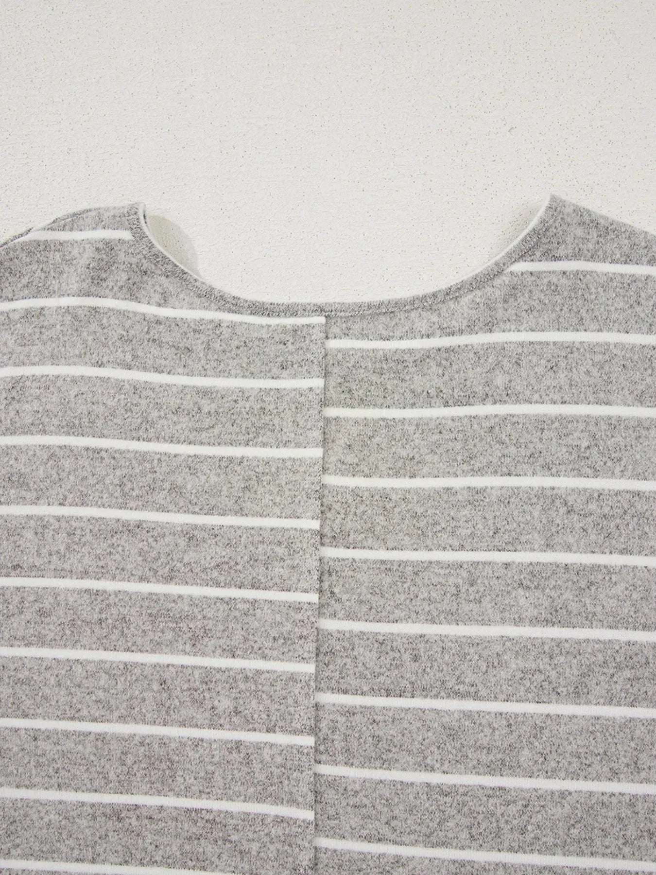 Striped Dolman Sleeve Drop Shoulder Top