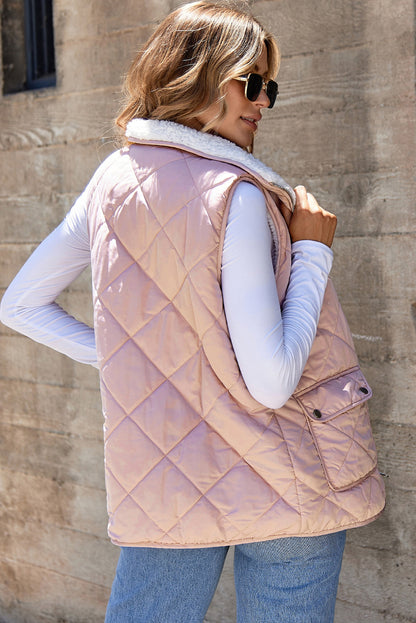Lillian Fleece Lined Quilted Vest