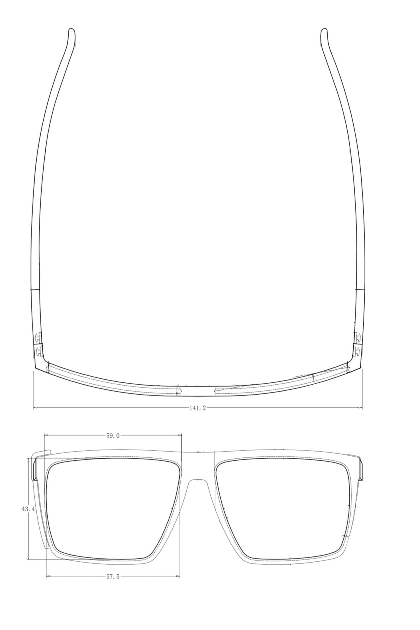 The Cease Z87. Black/white fade w/ Smoked Polarized