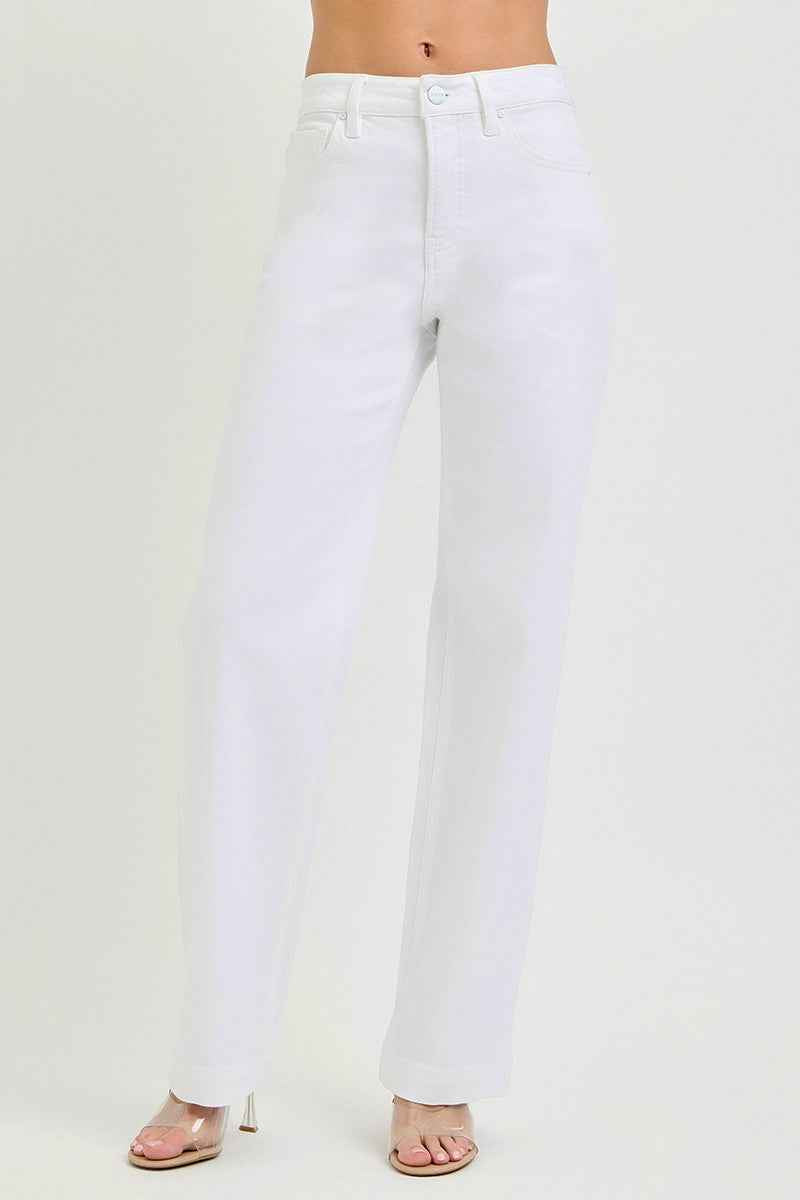 RISEN Full Size High Rise Wide Baggy Pants Plus Size