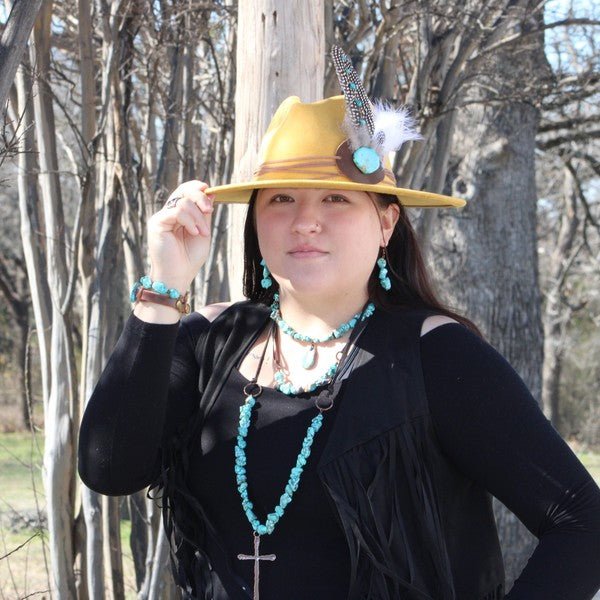 Chunky Turquoise Necklace Teardrop Pendant