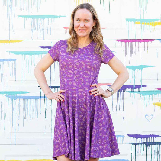 Adult "Emergence" Cicadas Super Twirler Dress with Pockets