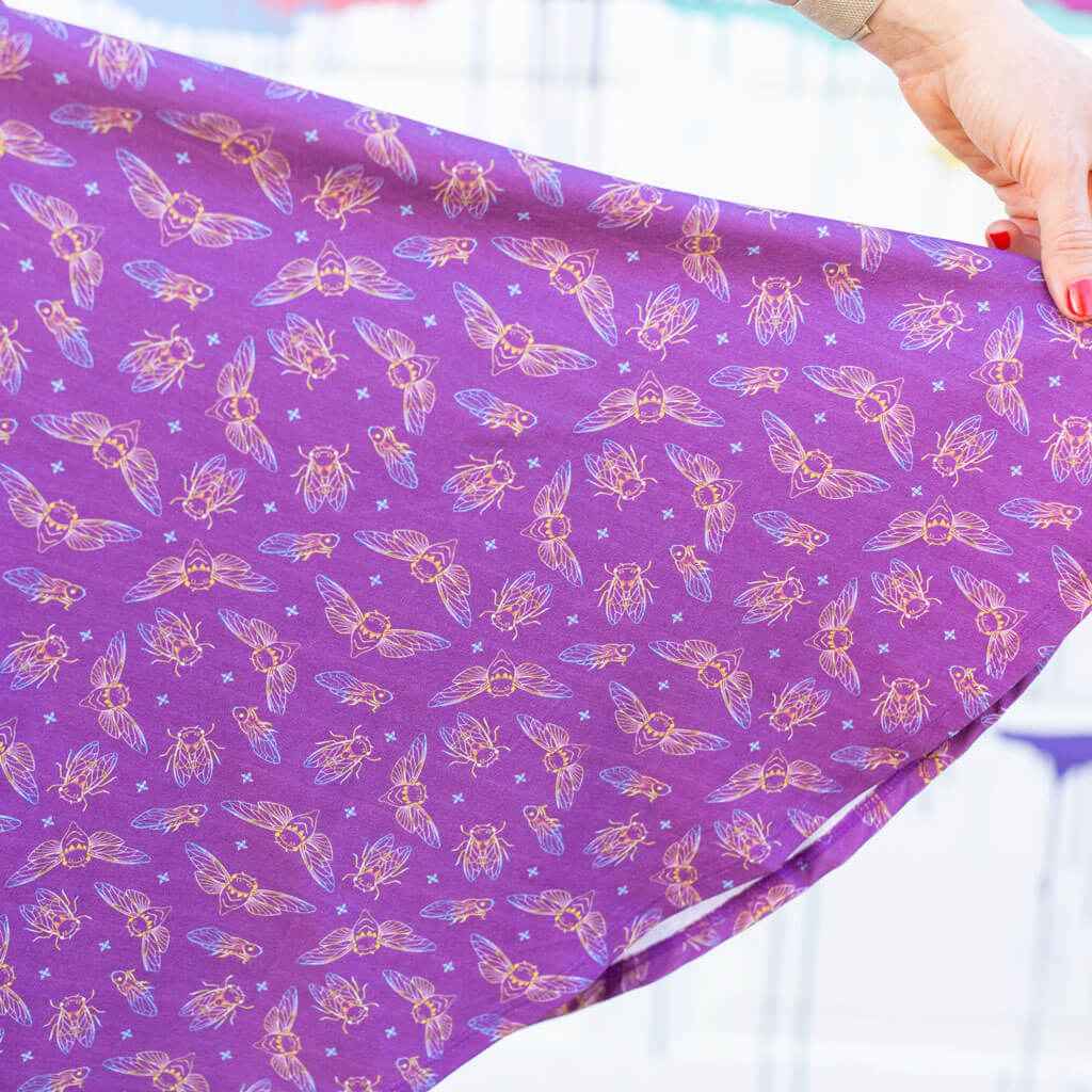 Adult "Emergence" Cicadas Super Twirler Dress with Pockets