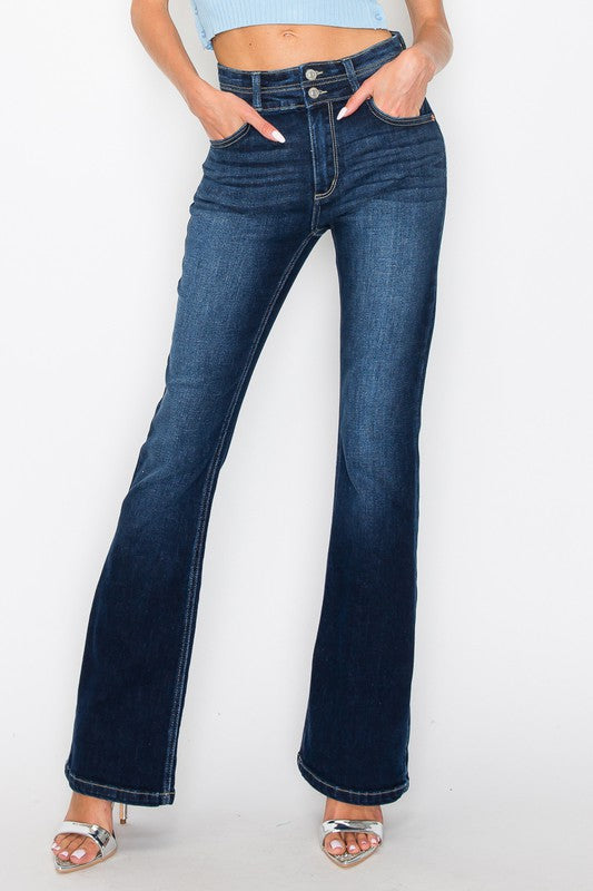 JULIA *Tummy Control* DOUBLE BUTTON High Rise Bootcut Jeans