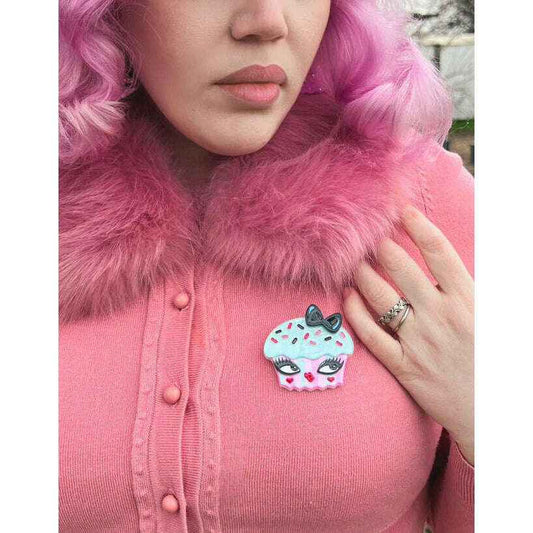 Cupcake Cutie Brooch by Miss Fluff x Lipstick & Chrome