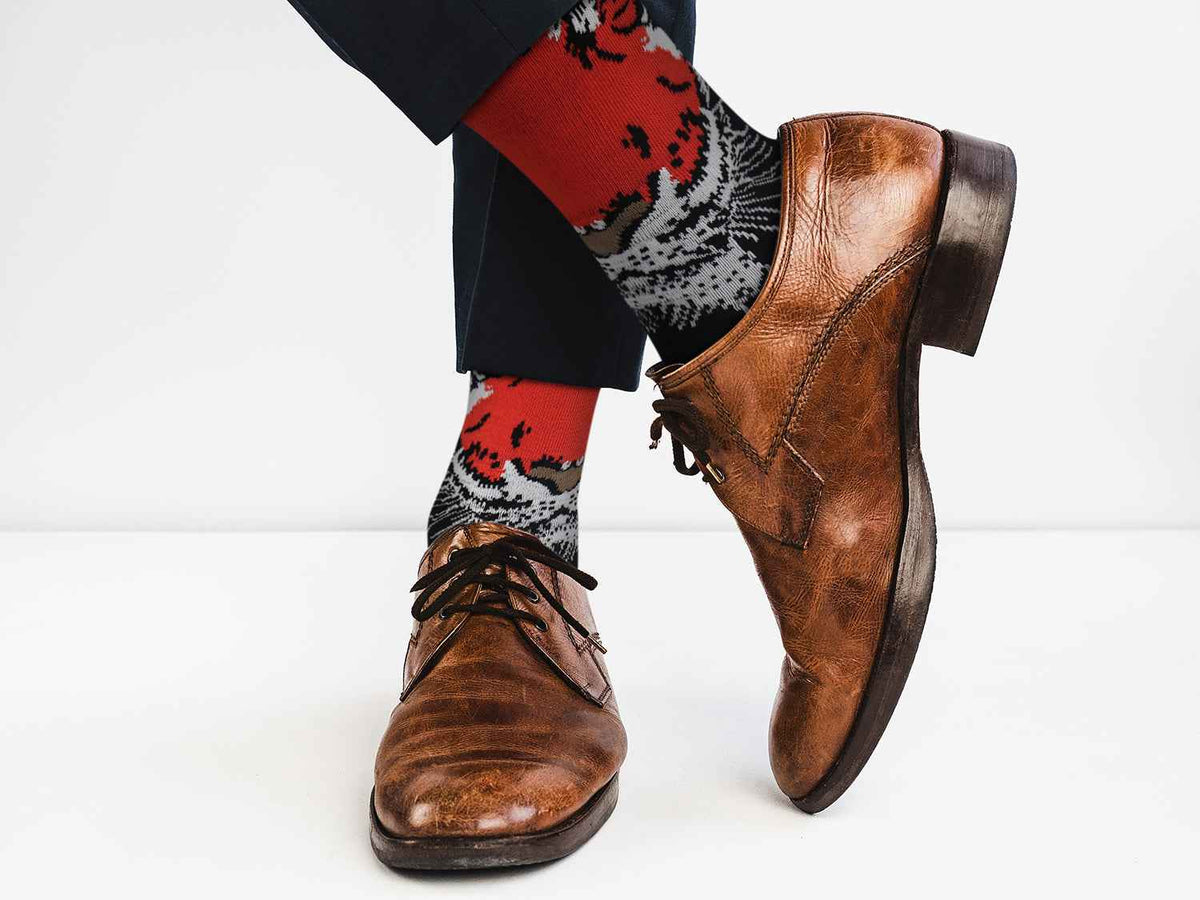 Black Tiger Socks - Comfy Cotton for Men & Women