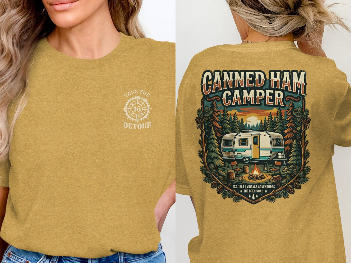 Vintage Canned Ham Camper Graphic Tee