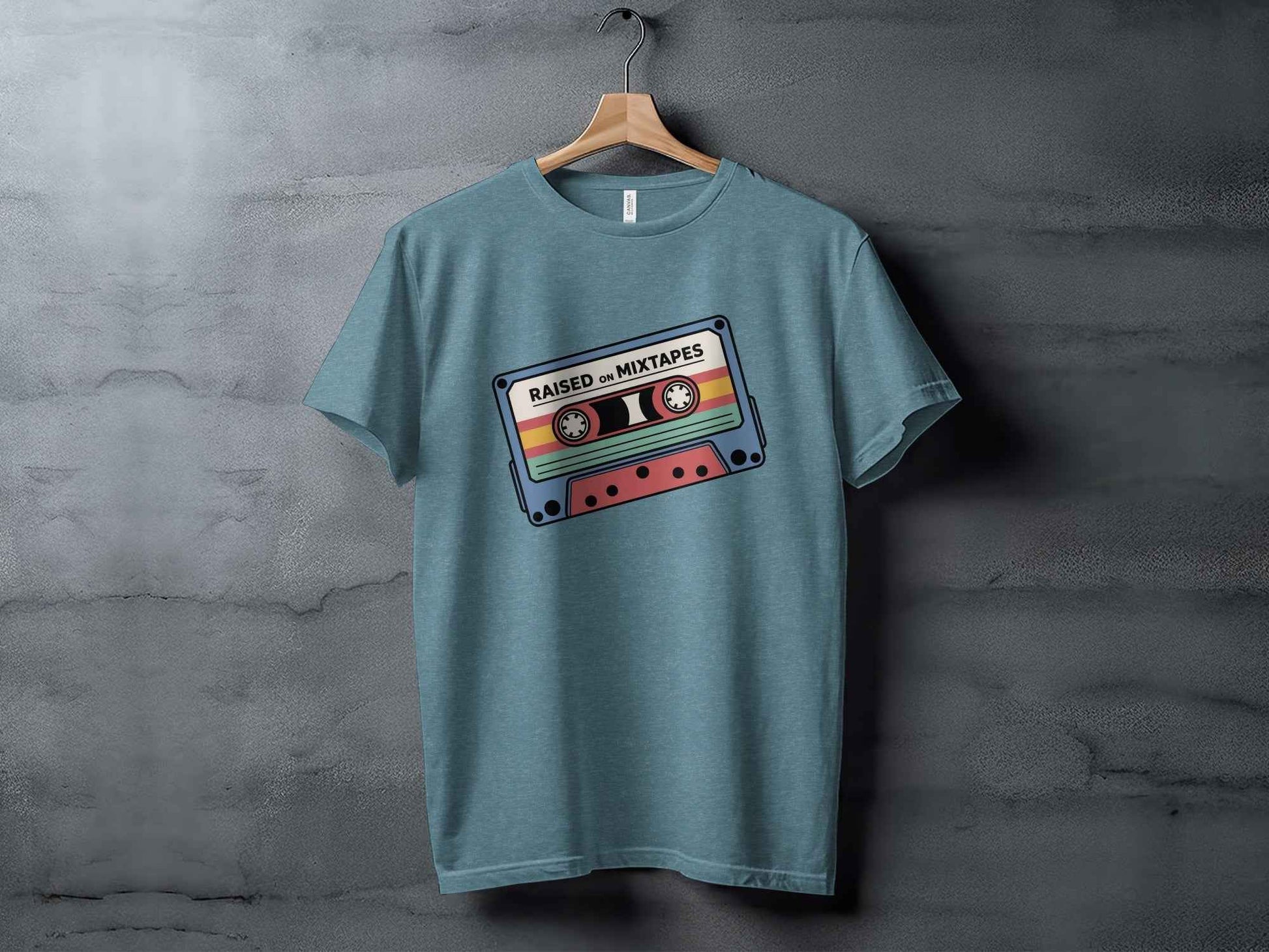 Raised On Mixtapes Retro Cassette T-Shirt