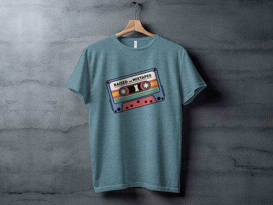 Raised On Mixtapes Retro Cassette T-Shirt