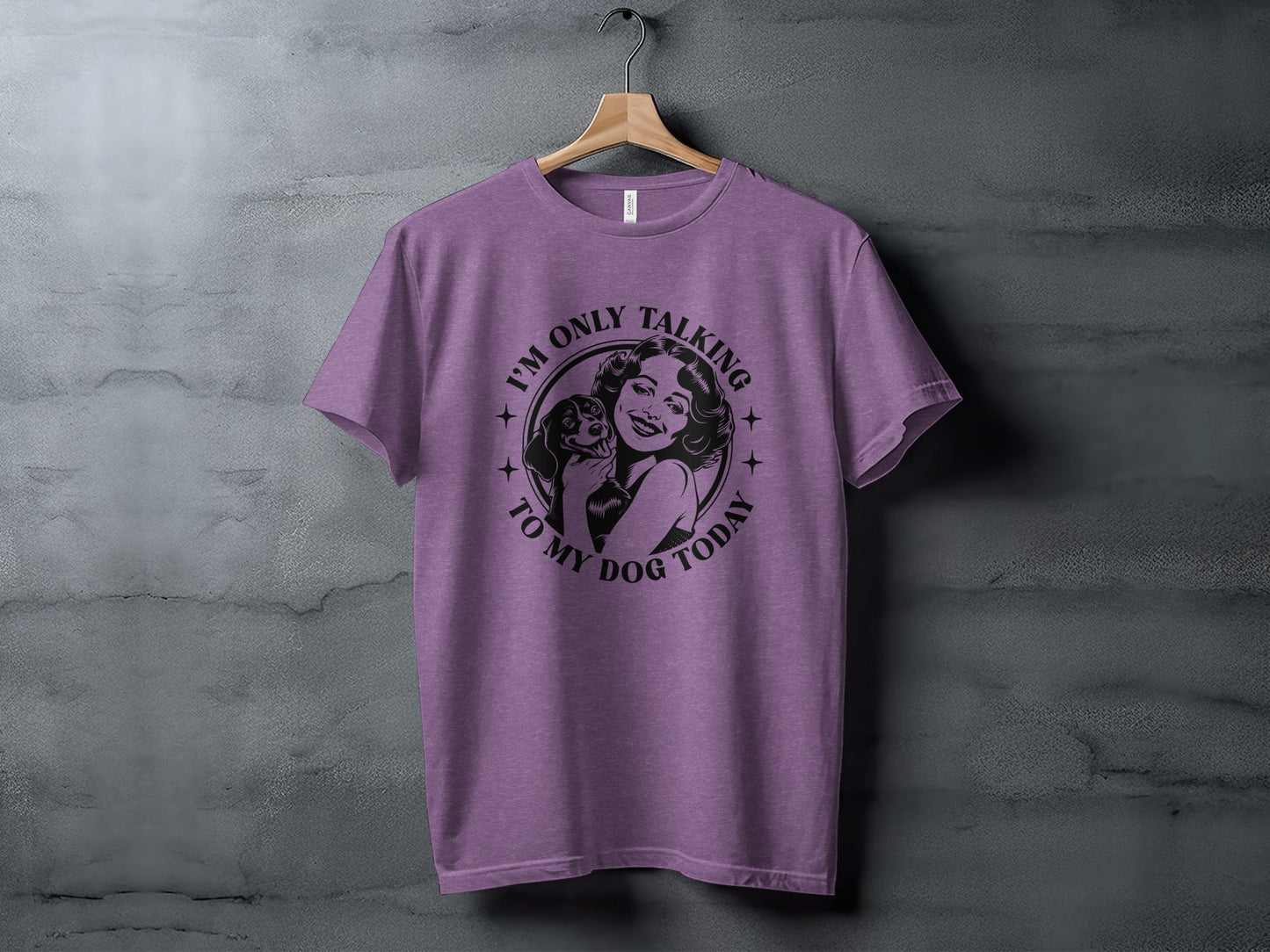 I am only talking to my dog today Graphic Novelty T-Shirt