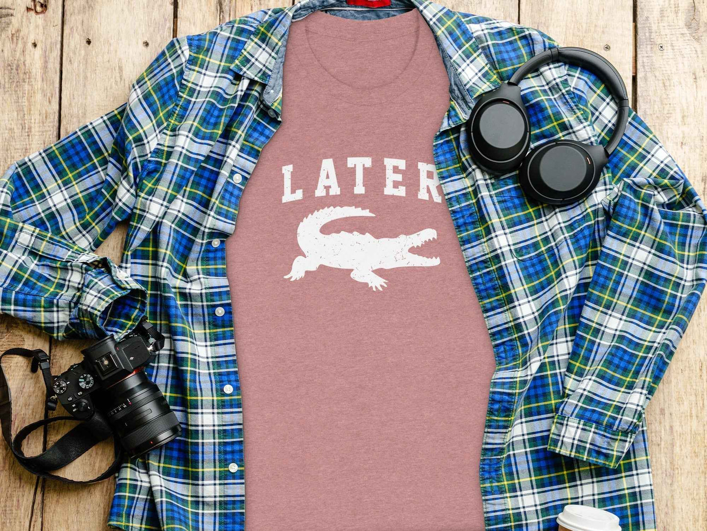 Later Alligator Crocodile Funny Sarcastic Phrase T-Shirt