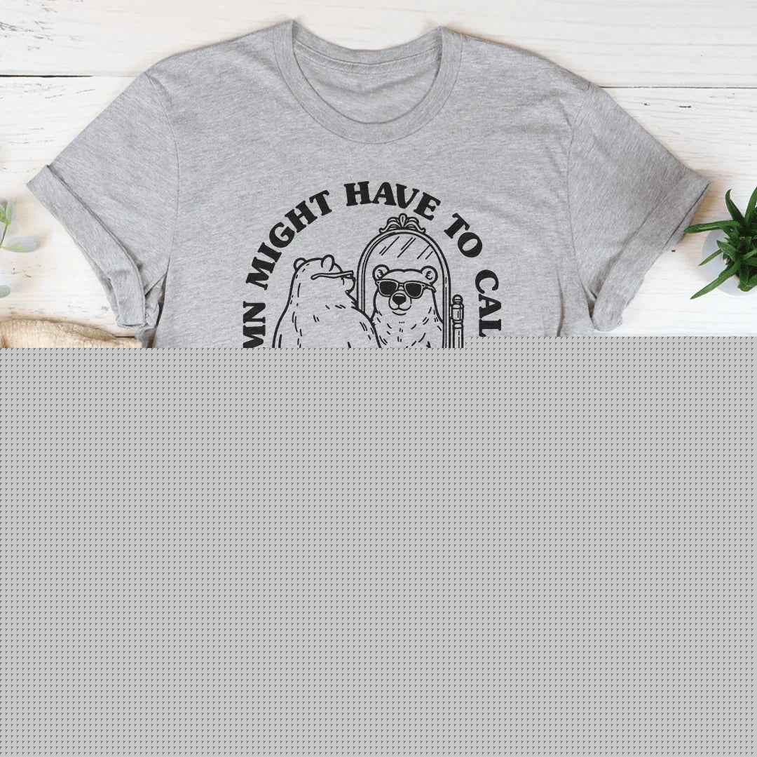 Playful Body Positive Humor Top – "Call In Thicc Today" Graphic Tee