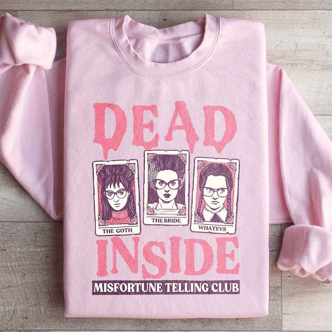 Gothic Horror Tarot Card Fleece – \"Dead Inside Misfortune Telling Club\"