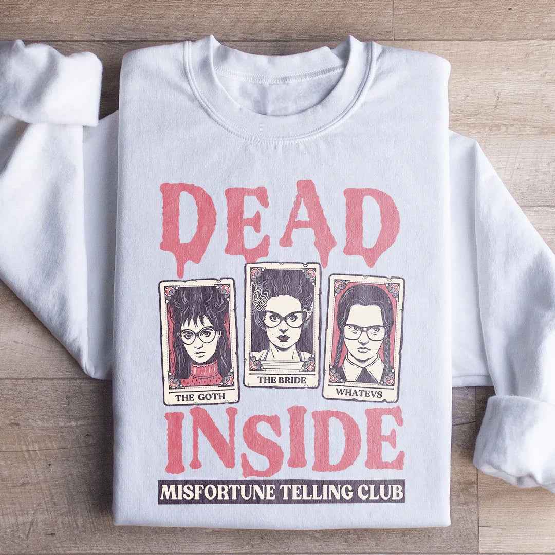 Gothic Horror Tarot Card Fleece – \"Dead Inside Misfortune Telling Club\"