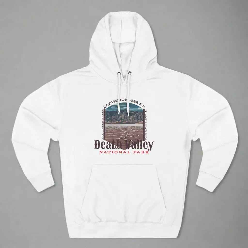Death Valley National Park Fleece Hoodie Badwater Basin