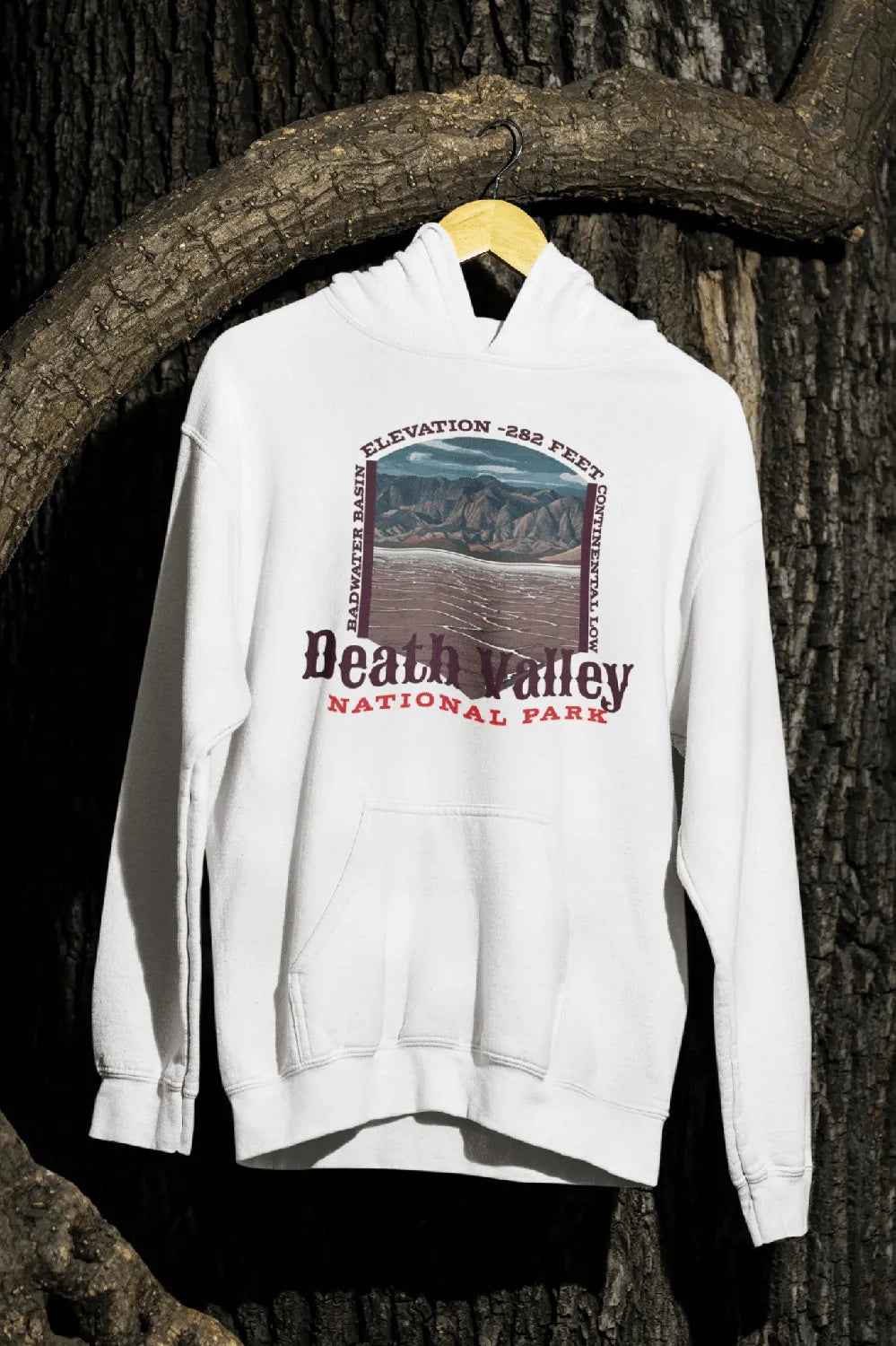 Death Valley National Park Fleece Hoodie Badwater Basin