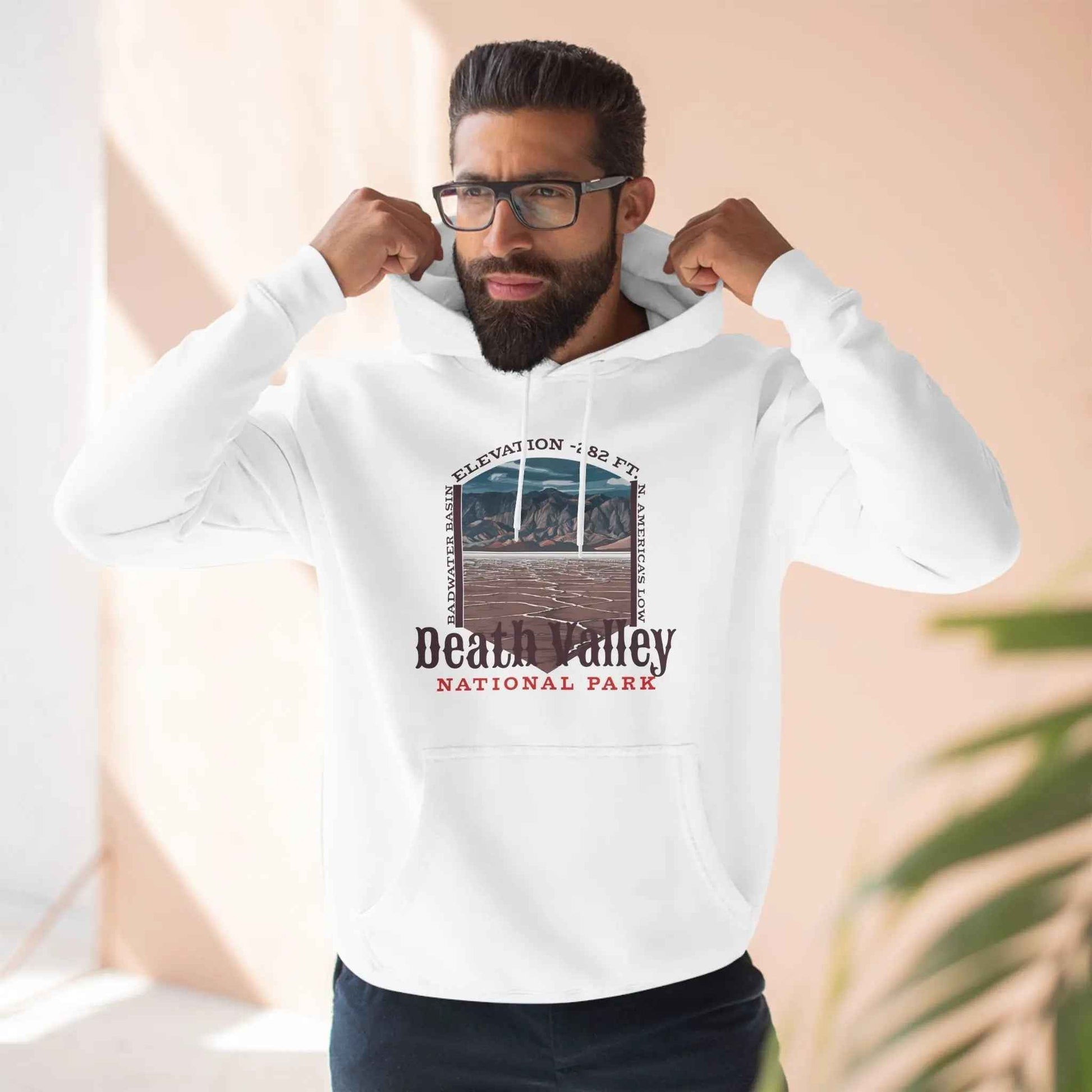 Death Valley National Park Fleece Hoodie Badwater Basin
